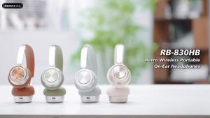 REMAX RB-830HB Wireless Bluetooth V5.4 Headphones Retro Portable On-Ear Headset with ENC Noise Cancellation