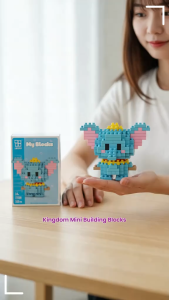 Timi Baby Mini Block Building Toy Characters Cartoon Funny Block Building Toys Education Kids Computer Decoration Office