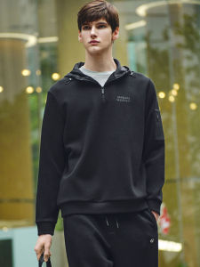 GIOVANNI VALENTINO | Áo Hoodie Nam Kéo Dây Fleece Phong Cách Casaul Rộng Rãi
