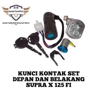KUNCI KONTAK SET DEPAN BELAKANG SUPRA X 125 FI MERK TZENG TERMURAH KUALITAS TERJAMIN