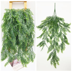 80cm Dense Artificial Hanging Fern with Vibrant Green Leaves Realistic Faux Plant for Wall Decor to Enhance Living Room Balcony