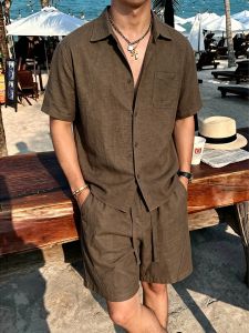 OUMULONG | Bộ Cotton Linen Cao Cấp Dành Cho Người Trung Niên