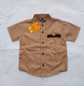 kemeja lengan pendek anak laki laki kerah coco fashion