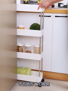 4 Layer Space Saver Trolley Rack with Wheels (Wide)