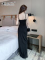 Sexy Long Dress Backless Low Cut Split High Waist Bodycon Club Women's Clothing Hot Girl Night Market Clothes KIMISADE Brand. 