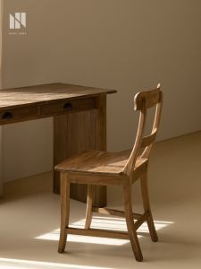 NONG HOME | Retro Zen Solid Teak Wood Dining Chair