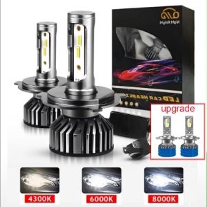 2Pieces CSP Car LED Headlight Bulbs H4 H7 H11 H27 9005 HB3 9006 HB4 H1 Light 3000K 4300K 6000K 8000K LED Fog Lamp 12000LM 110W 12V Car Universal