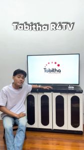 Tabitha Rak Meja Buffet TV Minimalis 3 Susun Kaca Transparan Premium Quality - Tabitha R3TV
