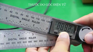 Thước đo góc điện tử 0-360 độ chất liệu nhựa và thép không rỉ dài 200mm-300mm