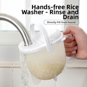 Lazy Rice Washing and Draining Basket