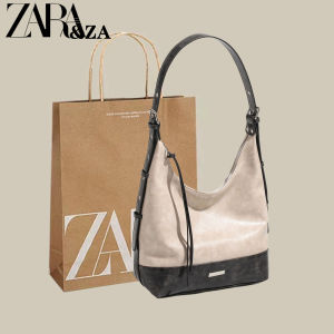 ZAR&ZAINPRE Large Capacity Womens Crossbody Bag 2025 New Fashion Commuter Armpit Bag Vintage Single Shoulder Tote Bag