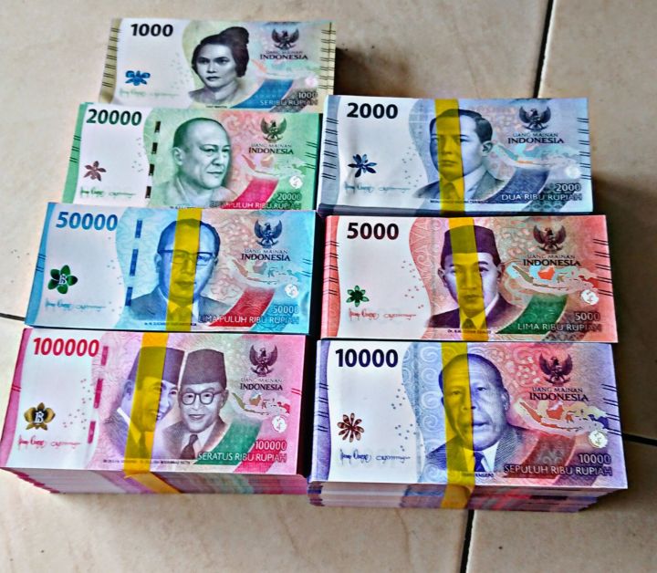50 LEMBAR UANG MAINAN MIRIP ASLI TERBARU/ UANG MAINAN BUAT MAHAR VERSI BARU