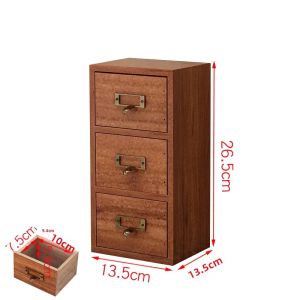 Hộp Đựng Đồ Gỗ Nhiều Tầng Hình Chữ Nhật Kiểu Cổ Điển Hộp Đựng Đồ Trang Sức Để Bàn Hộp Đựng Trà Hộp Đựng Trà Bằng Gỗ Nguyên Khối