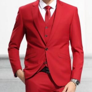 Black Mens Business Suit Jacket Vest Pants 3-piece Set Slim Fit Outfit Grooms Tuxedo Party Wedding Handsome Suit for Men