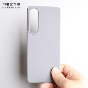 VI Rock Sand Soft Case for Sony Xperia 1 V Phone Case Sony 5 IV Frosted Anti-Fingerprint 10iii Minimalist Business Pure Gray Pro-I Protective Case Silicone Internet Celebrity Ins Cool Wind