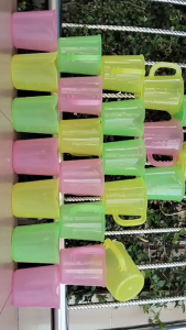 12 Pcs Gelas Takar / Gelas Ukur Plastik Warna 600 ml