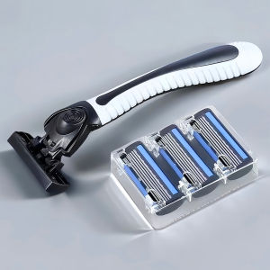 Dao Cạo Râu 6 Lưỡi Đỡ Tay Tiện Lợi