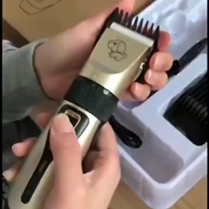 DOG CAT001- 6Pcs/Set Animal Dog Cat Pet Electric Hair Trimmer 4-Size Comb Shaver Quiet Razor Grooming Clipper/Cutter Kit