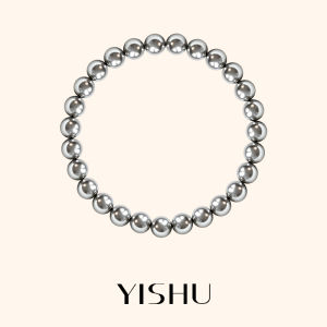 YISHU | Genuine Silver Gray Pearl Bracelet