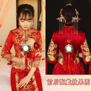 Wedding Tradition Custom Bridegroom Bride Body Protection Mirror Waist Pressing Small Mirror Gossip Zodiac Mirror Zinc and Copper Alloy Palm Mirror