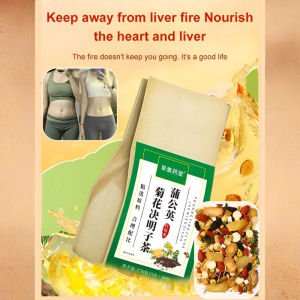 Dandelion Chrysanthemum Cassia Tea PU Gong Ying Stay up All Night Tea Water Health Liver Fire Tea Bags Goji Berries Gardenia Burdock蒲公英枸杞茶