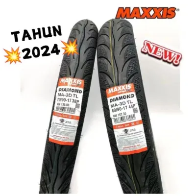 TAYAR TIRES MAXXIS DIAMOND BUNGA 3DN-NEW (TUBELESS) 60/80/17 70/80/17 70/90/17 80/90/17 1pc