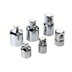 6pcs Set Ratchet Wrench Socket Converter Sleeve Head Adapter 1/2 to 3/8 to 1/4 Stainless Steel Adapter 1/4 to 1/2 to 3/8