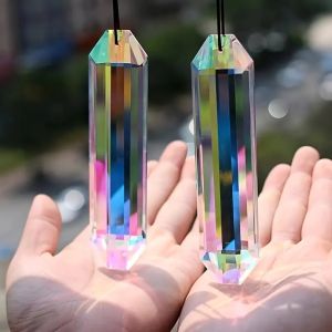 2 pcs sun catcher window prism pendant Crystal rainbow manufacturing garden hanging ornament home garden art decoration