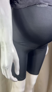 Maternity Shorts with Side Pockets Stretch breathable active wear for Pregnant