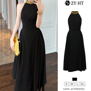 ZYHT ชุดเดรสทำงานของผู้หญิงชุดเดรสวันหยุดชุดเดรสเกาหลีชุดราตรีเข้าร่วมงานชุดเดรสสุดหรู Gaun Modis ชุดเดรสปาร์ตี้ชุดแต่งงาน9835