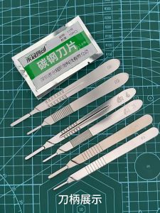 ใบมีด มีดแกะสลัก ใบมีดผ่าตัด มีดตัดแต่ง มีดตกแต่ง เบอร์ 11และ เบอร์23 จำนวน 10ใบ ได้รับสินค้าตามรูปภาพ100%