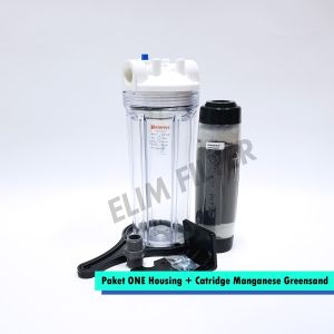 ELIM Filter - Paket ONE Housing + Catridge Manganese Greensand 10inch / Filter Air Sumur