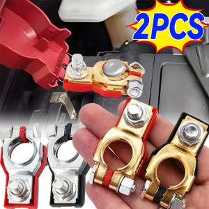 2PCS 12V/24V Car Battery Terminal Connector Universal Auto Positive Negative Quick Disconnect Post Stable Power Protection