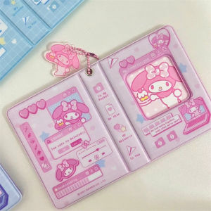 ULEEK  Storage Photo Album Gift Card Holder Sanrio Kuromi Hello Kitty My Melody Cinnamoroll Pochacco Truck Card Binder