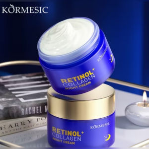 Kormesic Retinol Collagen Night Cream | Krim Malam Anti Aging Mencerahkan & Mengencangkan Wajah Mulus