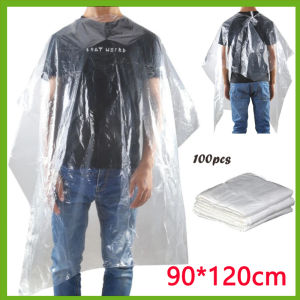 90X120cm Disposable Shawl for Hair Dye Hot Dyeing Hair Disposable Shawl Hair Saloon Dedicated Elastic Mouth Protection Cloth Beam Mouth Thickened一次性披肩