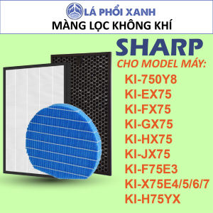 Màng lọc không khí sharp KI-EX75 FX75 F75 X75 750Y8  Màng lọc hepa màng lọc bù ẩm màng lọc than hoạt tính