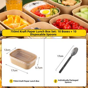 TAFUMAN | Microwaveable Food-Grade Paper Meal Box
