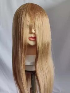 Manơcanh Đầu Búp Bê 26-28 Inch Với 80% Tóc Người # 27 Màu Nâu Nhạt Dùng Cho Đào Tạo Ngành Thẩm Mỹ Và Làm Tóc