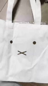 52TOYS | Kawaii Miffy Handbag Cartoon Rabbit Corduroy Portable Multifunctional Commute Cosmetics Storage Bag Girl Birthday Handbag Gifts