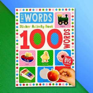 100 First Words Sticker Activity Book with Big Stickers