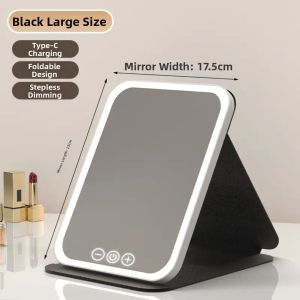 LED Lighted Portable Foldable Mirror