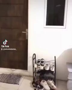 Promo Tempat Sepatu Susun Plastik Transparen Rak Kotak Lipat Box