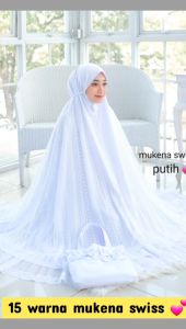 Mukena Swiss Dewasa Dalanova & Mukena Tulle Cantik Best Seller Ready Sip Kirim