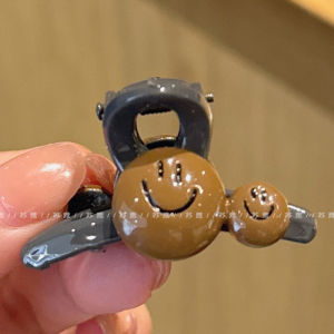 Cute Double Smiley Face Shark Hair Clip Sweet Style  out Hair Accessories Half Updo Hair Decorations ly Released