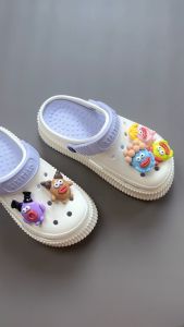 Jibbitz Sticker Charm 3D chủ đề TÓC XOĂN MÔI DÀY DIY Mayto nhựa cứng gắn Dép Crocs Cross Dép Sục Cá Sấu JB-98