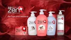 Sabun Mandi Cair Zen Antibacterial Japanese Red Shiso With Sulphur Pure Tea Sea Salt 480/500 ml