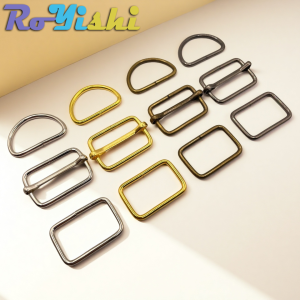 36Pcs/Pack 10-38MM Metal Belt Buckle Hardware Suit D Rings Slide Buckles Rectangle Ring 4 Colors for Handbag Pet Collar Sewi