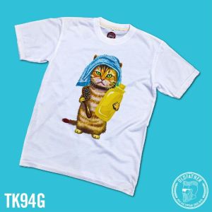 เสื้อยืดคอกลมแขนสั้น ผ้าTK พิมพ์ระบบ Sublimation นุ่ม สวมใส่ สบาย ระบายอากาศไม่ร้อน ( รหัสสินค้า TK 94 )