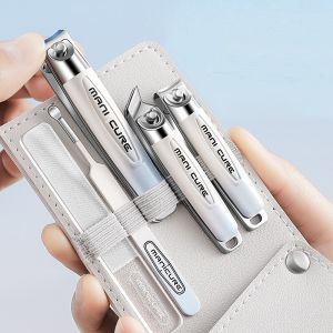 Bộ Dụng Cụ Cắt Móng Tay Bằng Thép Carbon Chất Lượng Cao - Bộ Dụng Cụ Chăm Sóc Móng Tay Và Chân Bằng Thép Không Gỉ Với Tấm Chắn Cắt Móng